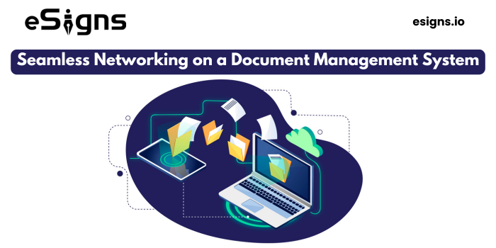 Seamless networking on a document management system